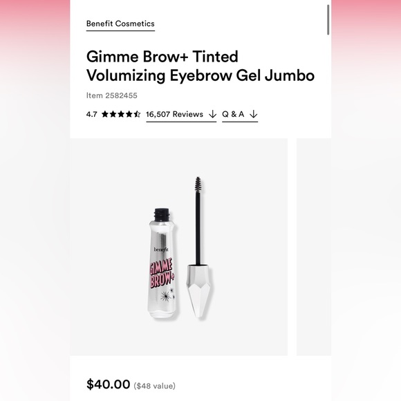 Benefit Other - NWT Benefit Gimme Brow +
